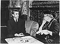 Eleanor Roosevelt and Shah of Iran in Teheran, Iran , 03/20/1959 - ARC Identifier: 196186.