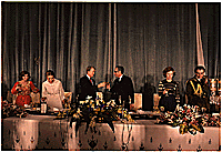 Jimmy Carter and the Shah toast at a State Dinner hosted by the Shah of Iran., 12/31/1977 - ARC Identifier: 177335