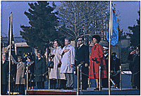 Arrival ceremony for Jimmy Carter and Rosalynn Carter in Tehran, Iran., 12/31/1977 - ARC Identifier: 177355