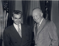 Photograph of President Eisenhower and the Shah of Iran